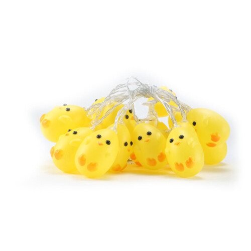 Easter Chick String Lights Yellow 300cm