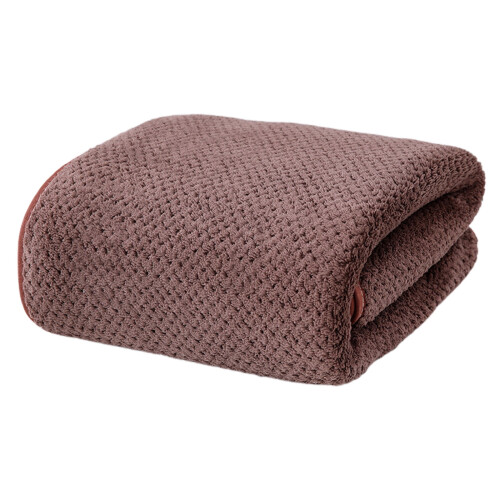 Serviette polaire marron 76 x 36 cm