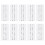 10 Sheets Multipurpose Sticky Index Tabs Assorted-white letters 1