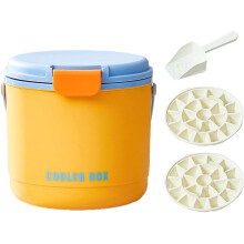 Eiswürfelform mit Deckel und Behälter, 2,6 l, Orange