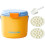 Eiswürfelform mit Deckel und Behälter, 2,6 l, Orange 1