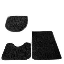 3-delige antislip badkamermatset met toiletbrilhoes
