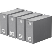 Foldable Sheet Organizer with Circle Window, Grey