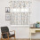 3-Piece Floral Kitchen Curtain Set with Valance 2
