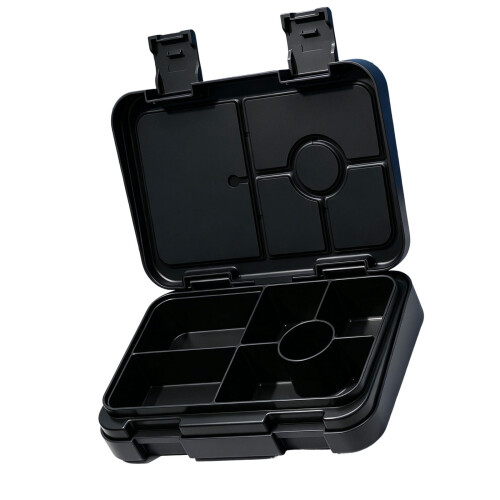 Lekvrije gecompartimenteerde lunchboxcontainer voor-Zwart