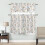 3-Piece Floral Kitchen Curtain Set with Valance 5