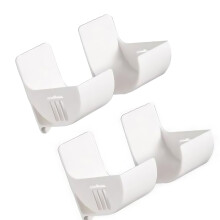 Waterproof Kitchen Wall Shelf Plastic Hanging Storage-White