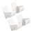 Waterproof Kitchen Wall Shelf Plastic Hanging Storage-White 1