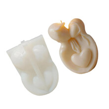 Moules à bougies en Silicone pour la saint-valentin, en forme de