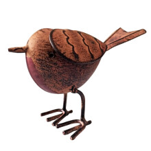 Sculpture d'oiseau en fer moulé résistant aux intempéries, Art
