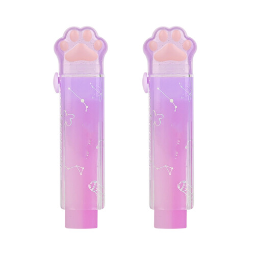 2 Stuks Kitten Push Pull Gum Sliding Action Rubber Gummen-Paars