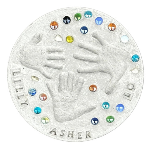 Decorative Hand Cast Stone Kit Durable Keepsake-With powder L
