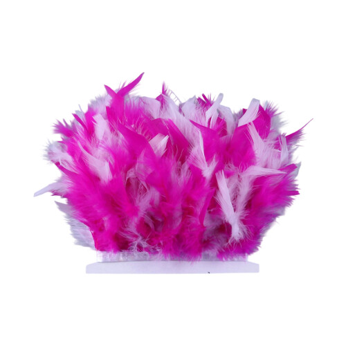 Double Colored Fire Trimmed Plumage Suitable For Clothing-008