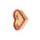 Handmade Heart Shaped Basket For Entryway Tabletop-Red S 1