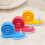 Rubber Door Stopper Stop Wedge Security Snail Shape Protection Doorstops3pcsrandom Color 1
