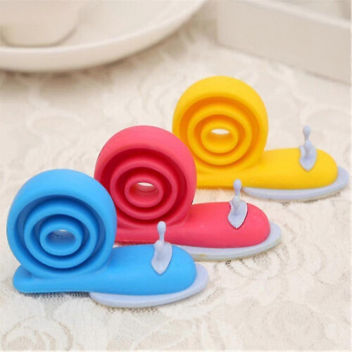 Rubber Door Stopper Stop Wedge Security Snail Shape Protection Doorstops3pcsrandom Color