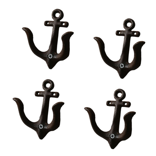 Marine Iron Wall Hook With High Weight Capacity For-Black