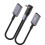 Kompaktes USB-C-Y-Kabel, 66 W,-2 USB-Winkelbuchsen 1