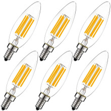 B10LED-lampa 6W 2700K E12 Dimbar 6-pack