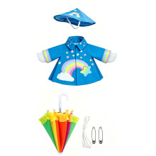 Veranda Ganzen Kostuum Set Veranda-blauwe regenboogregenjas