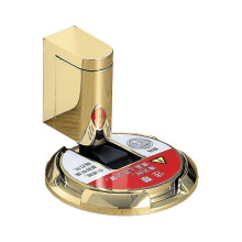 (Bright gold) Mechanical Fixed Door Holder Self-locking Door Stopper Height Adjustable