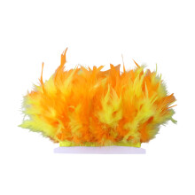 Artistic Flame Edges Plumage Suitable For Hat Making And-004