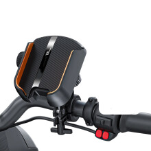 Motorcycle Cellphone Cradle E-Bike Scooter-Black handlebar
