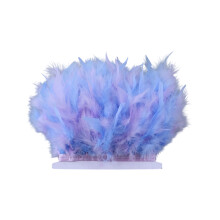 Garniture de plumage double couleur pour la fabrication de-009