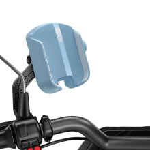 Motorbike Handle Bar/Rear View Mirror-Sky Blue rear view