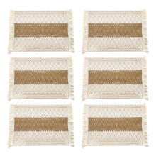 Retro Styles Colorful Dining Placemat Handwoven-6 Pattern 7