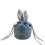 Haze Blue Velvet Bunny Turnbeutel 1