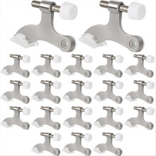 20pack Hinge Pin Door Stops Satin Brushed Door Stopper Adjustable