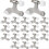 20pack Hinge Pin Door Stops Satin Brushed Door Stopper Adjustable 1