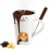 Mini caneca de fondue de cerâmica com garfos 1
