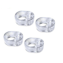 Door Stoppers, Set Of 6 Clear Pvc Door Handle Stoppers, Protect Walls And Prevent Damage Starlight