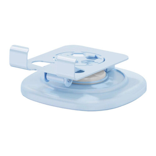 Small Foldable Metal Phone Tablet Holder Double Line-blue