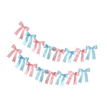 2M Long Pre Strung Bowknot Ribbons Great-Mixed color two piec