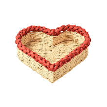 Organisateur de fibres de papier en forme de cœur pour-Rouge L