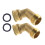 Messing 45 Gartenschlauch-Winkeladapter 3/4" GHT (2er-Pack) 1