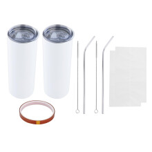 Set mit 20-Unzen-Edelstahlbechern (schlank)