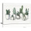 Tableau décoratif Cactus sur toile 40 x 50 cm 1