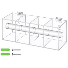 Transparenter Etikettenspender aus Acryl mit 7 Schlitzen und