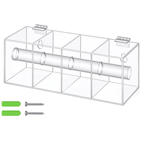Label Storage Solution Acrylic Construction 7 Compartments Wall