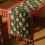 Boheemse kersttafelkleed met kreukels, 120x35 cm 1