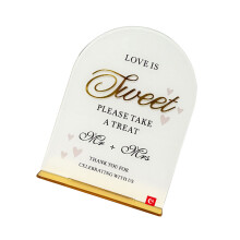 Arch Acrylic Wedding Table Signs Wedding Engagement Bridal-D