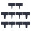 10Pcs Stone Plant Support Stake Outdoor Edging Decorative-Black 1
