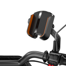 Phone Holder for Scooter E-Bike Motorcycle-Black rear view