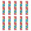 10 Sheets Colored PET Plastic Index Tabs-Color numbers 1