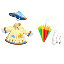 Festival Geese Figurine Clothing Waterproof-Pastoral rainc
