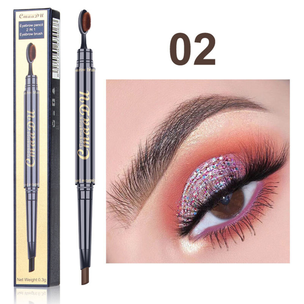 (B) , Sweat Protective, Non Discoloring, Natural And Three-dimensional Eyebrow Pencil